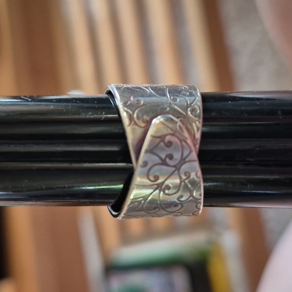 Sterling Silver Wide Pattern Band Sz 8 New - Picture 2 of 4